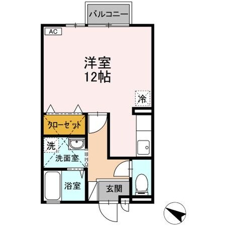 中田駅 徒歩15分 2階の物件間取画像